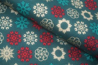 Multi Snowflake Print