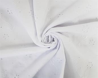 Flowers and Leaves Polycotton Anglaise
