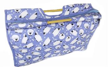 Woolcraft Plastic Handle Blue Sheep Craft Bag