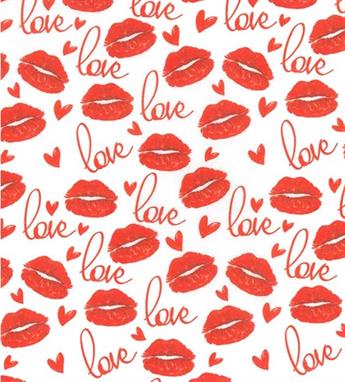 Love Lips 100% Cotton Fabric