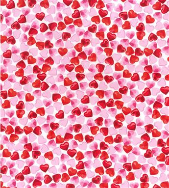 Hearts 100% Cotton Fabric