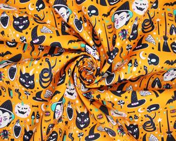 Cartoon Witchcraft Cotton