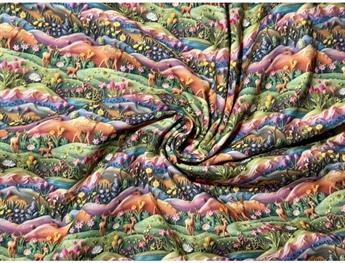 Little Johnny Digital Cotton 3D Deer Scene