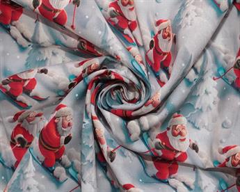 Digital Cotton 3D Santas