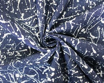 Anchors Printed Stretch Denim