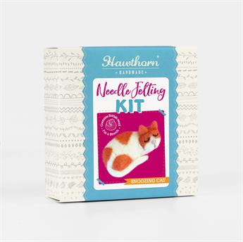 Snoozing Cat Needle Felting Kit