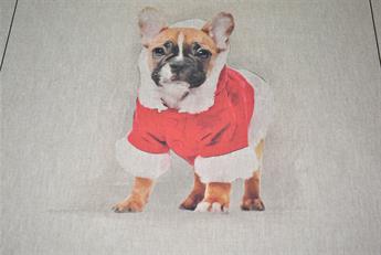 Christmas French Bull Dog Panel