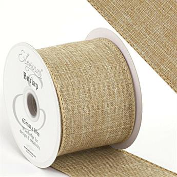 Wired Edge Jute Ribbon
