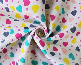 Hearts Polycotton