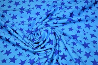 Printed Blue Stars Lycra