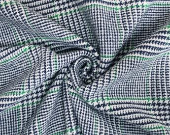 Small Tartan Dogtooth Wool Mix