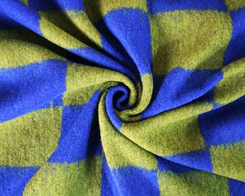 Striking Checkerboard Wool Mix