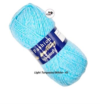 LIGHT TURQUOISE-WHITE- 45