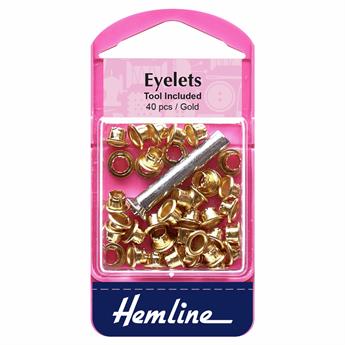 5.5mm Gold Eyelets With Tool