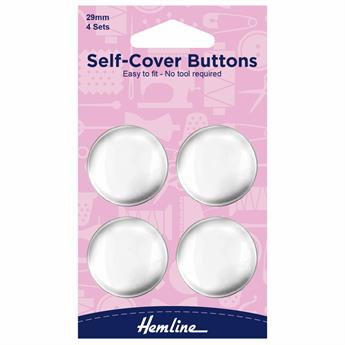 Metal Top Self-Covering Buttons 29mm