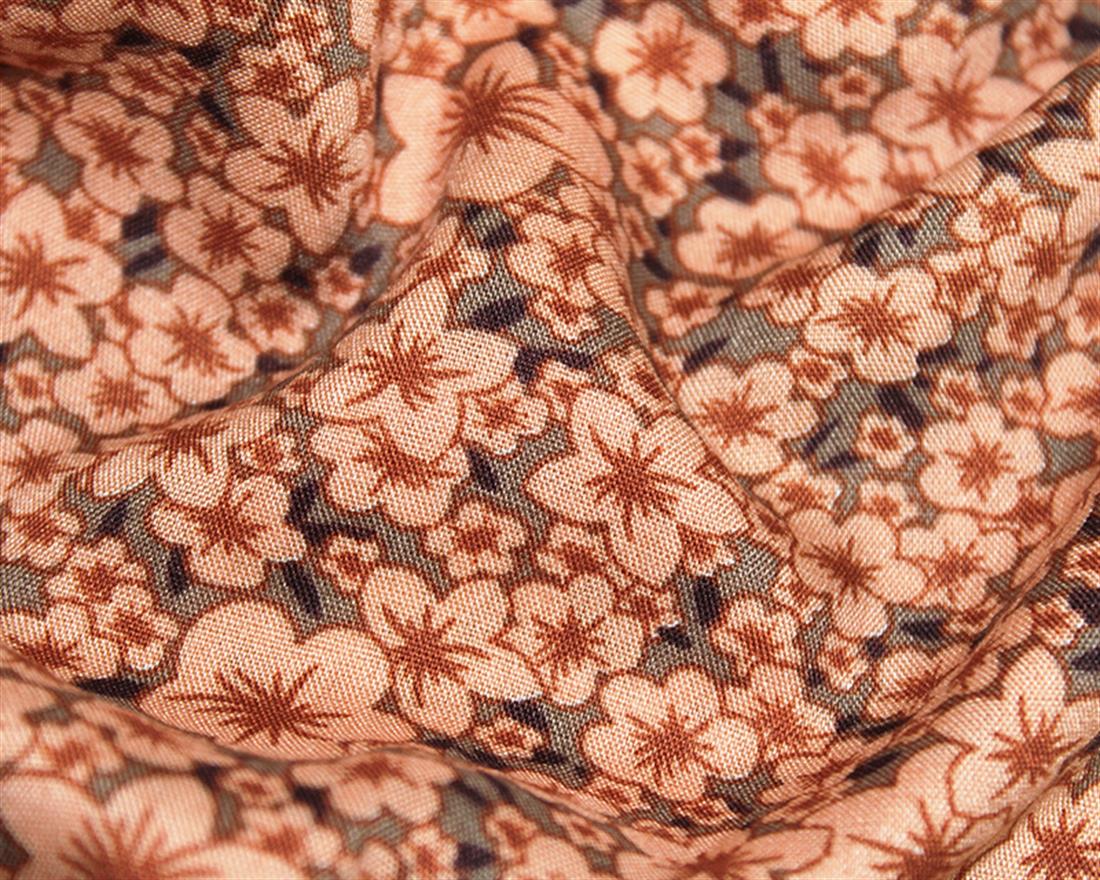 Tropical Detail Viscose Printed Fabric