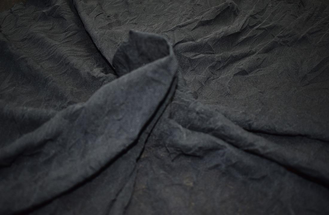 Black Polyester Jersey Fabric