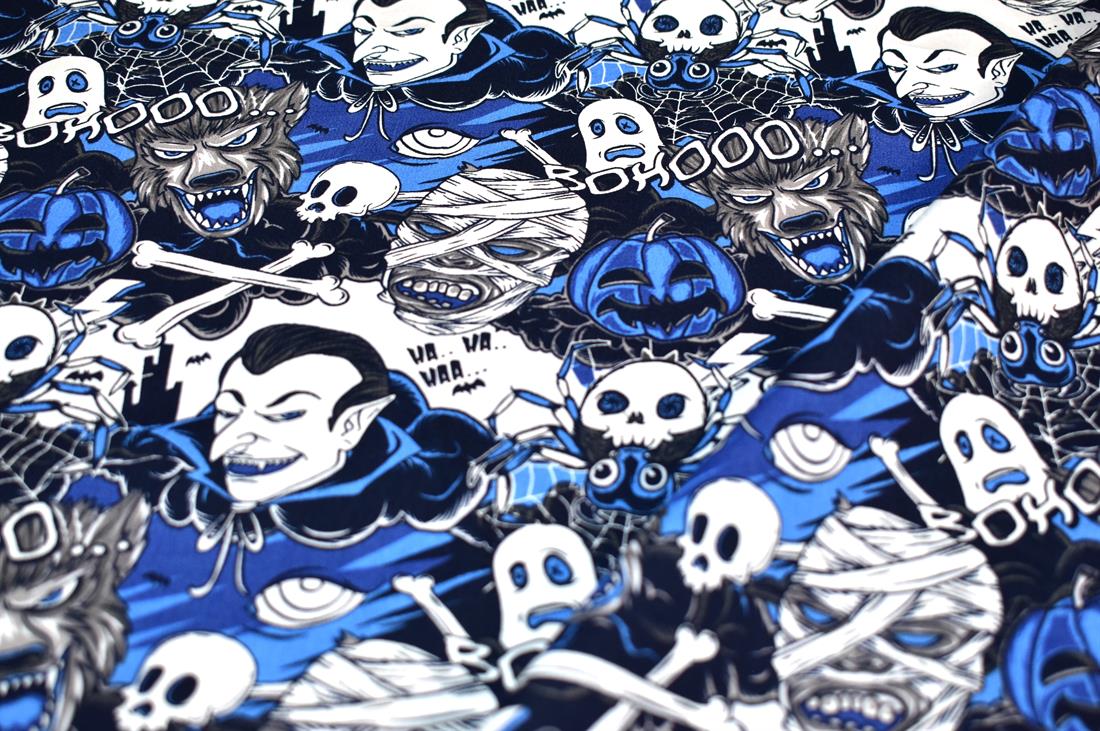 Skull Printed 100% Cotton Fabric