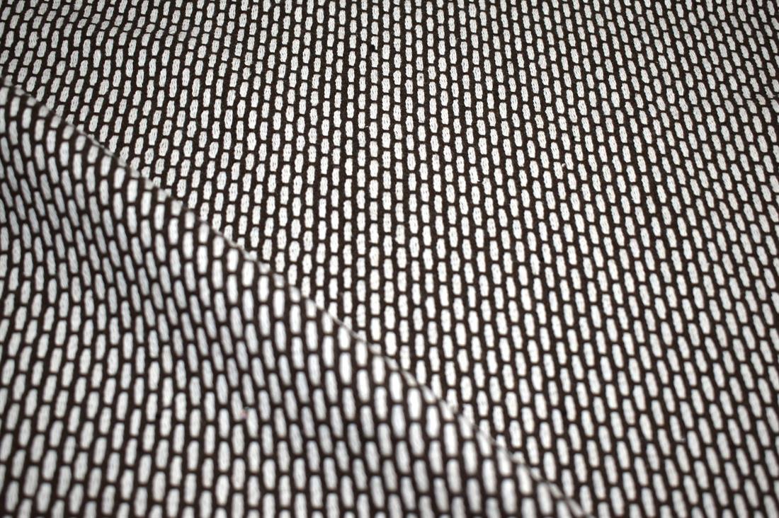 Brown & Cream Brown/Cream Printed Wool Fabric Material