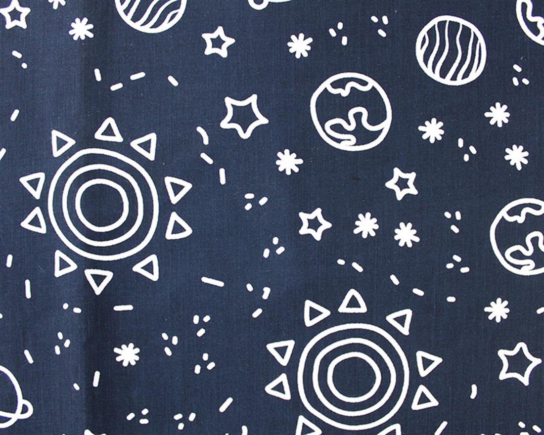 Soccer People Polycotton Printed Fabric
