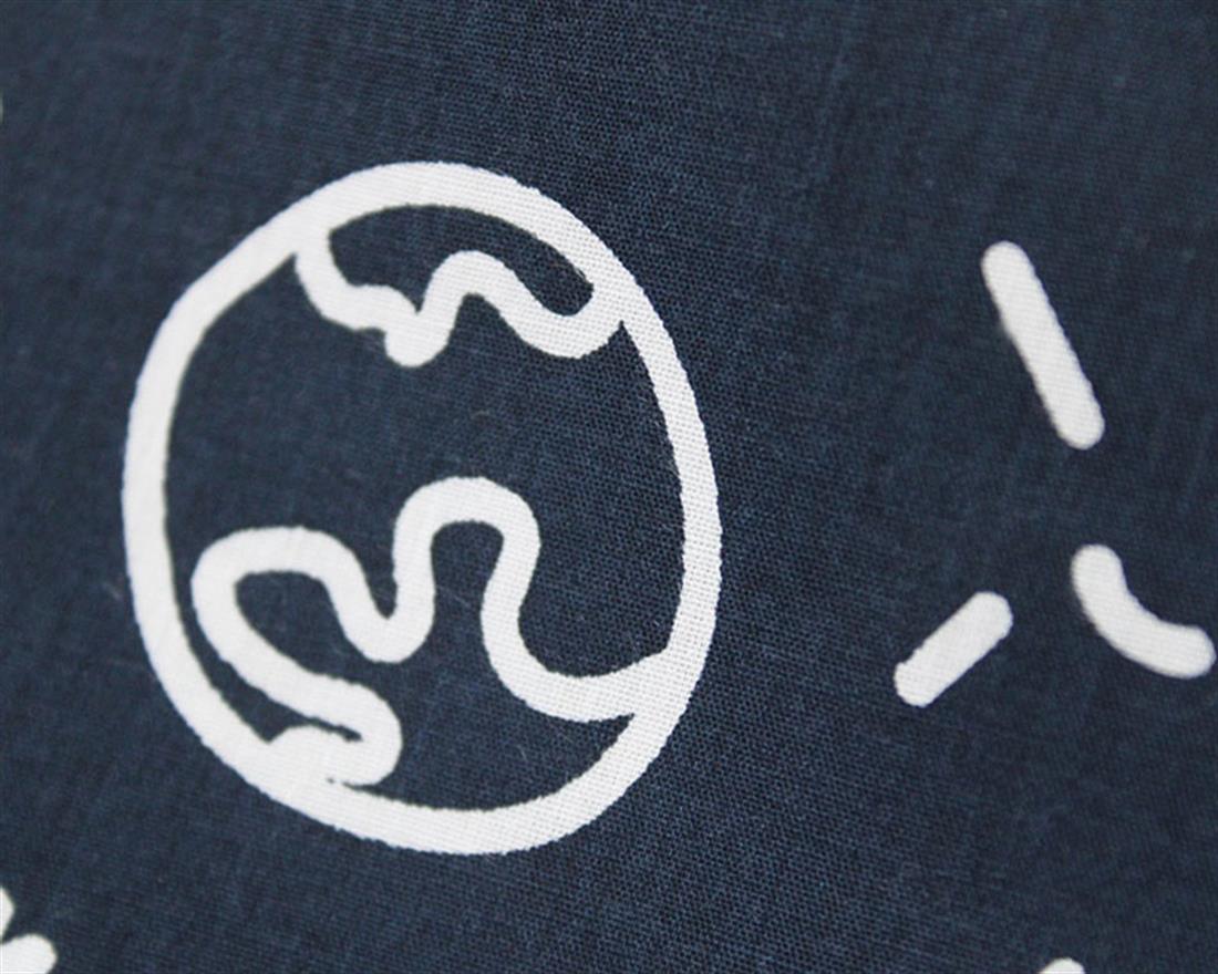 Soccer People Polycotton Printed Fabric