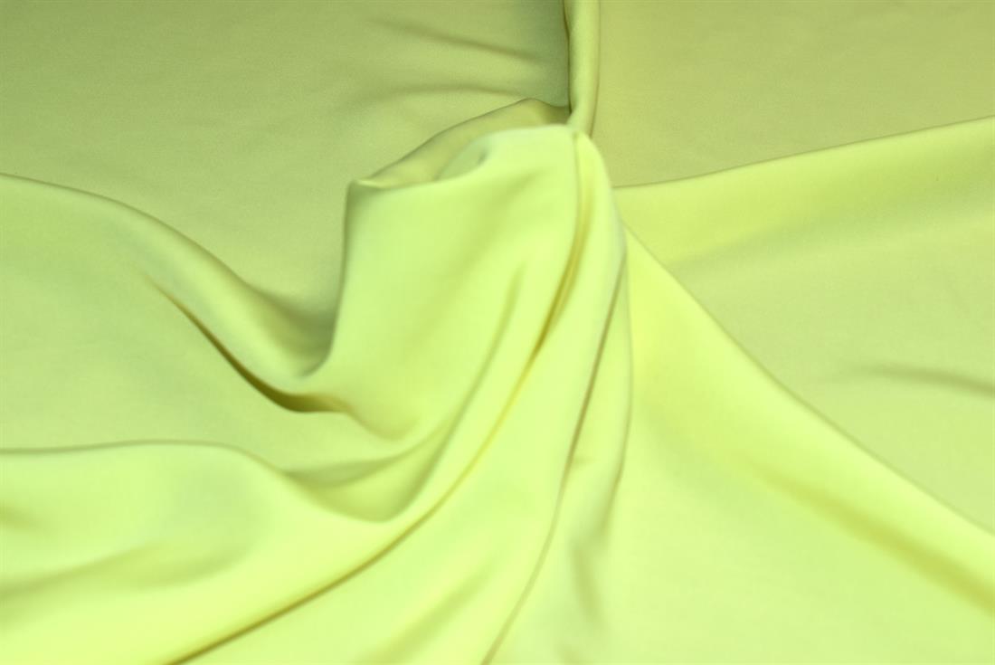 Flo Yellow Plain Polyester Fabric