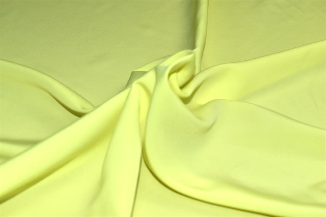 Flo Yellow Plain Polyester Fabric