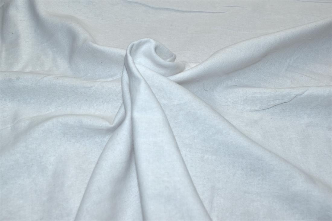 Off White Plain Linen Fabric