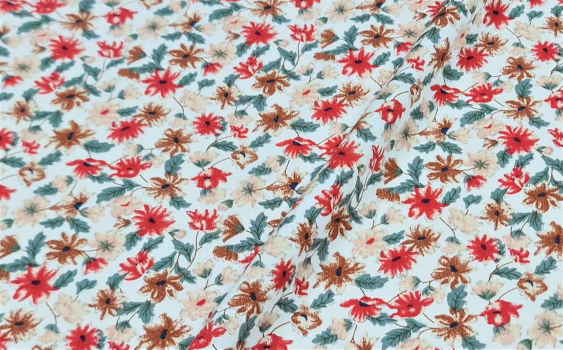White & Red Printed Christmas Organza Fabric, Santa Hats