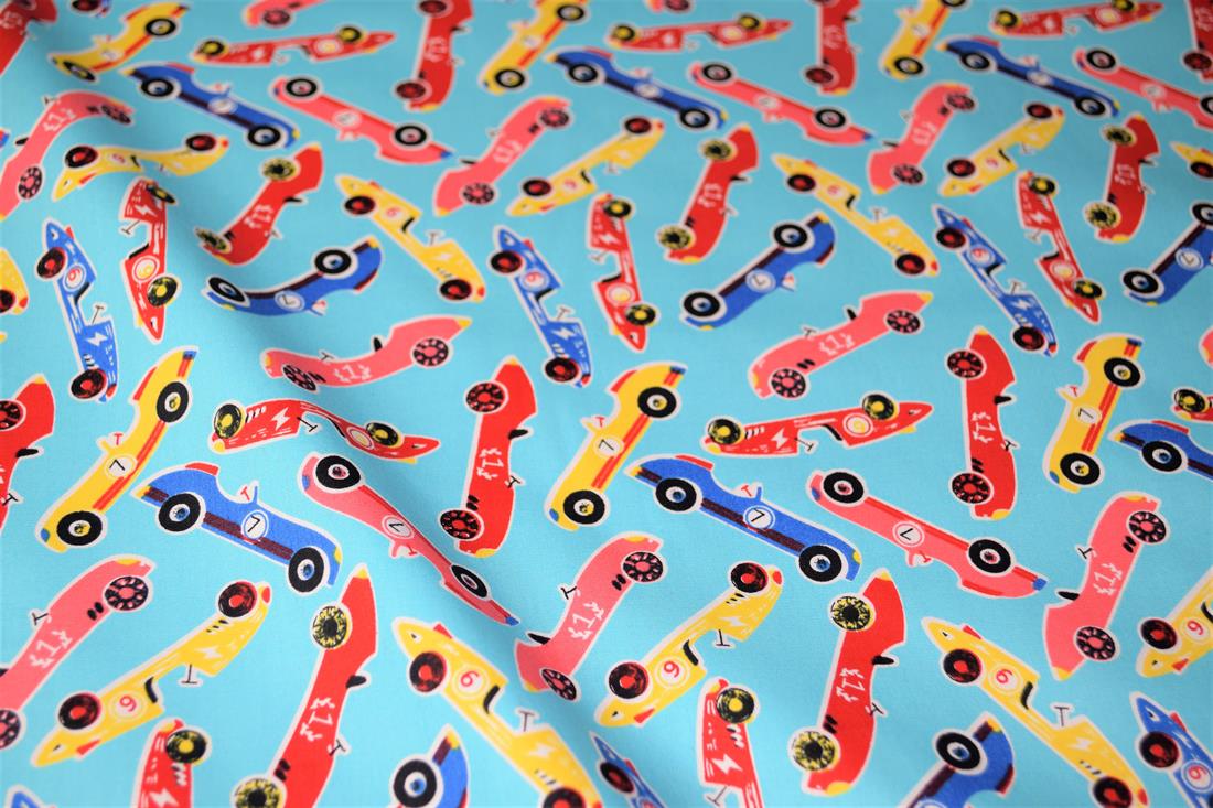 Cars Printed 100% Cotton Fabric