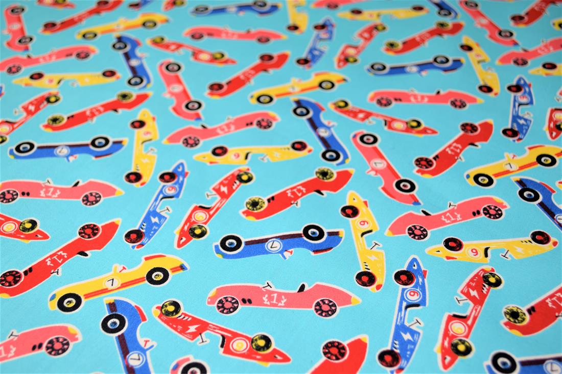 Cars Printed 100% Cotton Fabric