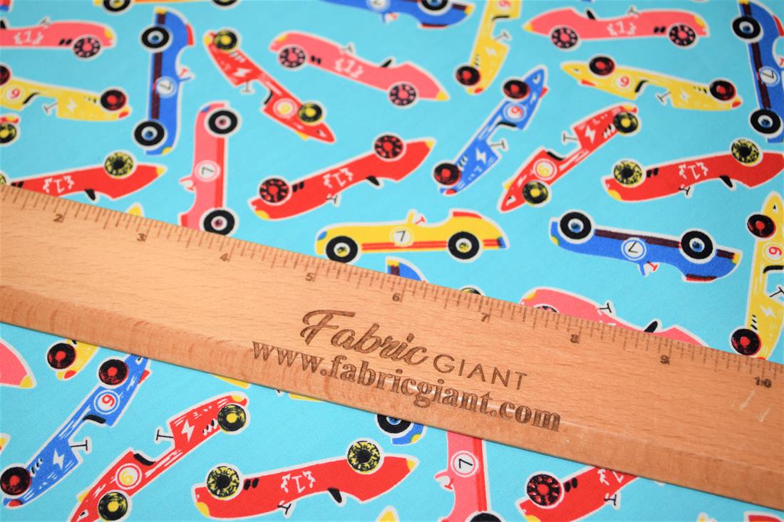 Cars Printed 100% Cotton Fabric
