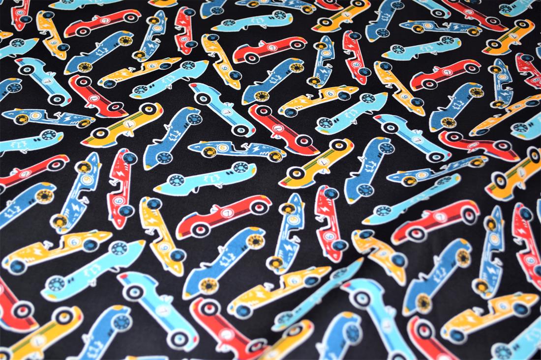 Cars Printed 100% Cotton Fabric