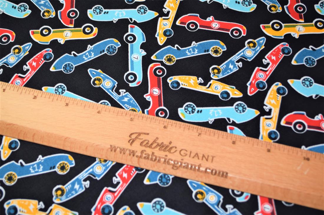 Cars Printed 100% Cotton Fabric