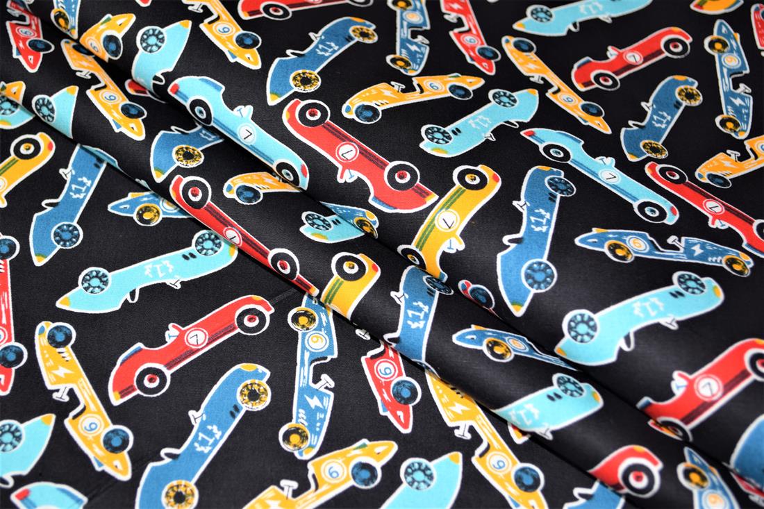 Cars Printed 100% Cotton Fabric