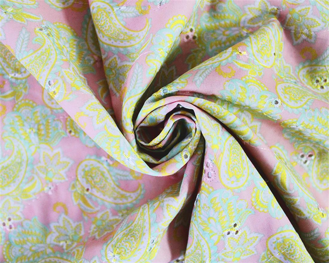 Sea Shell Mindy Florals Paisley Polycotton Anglaise A One of a Kind…