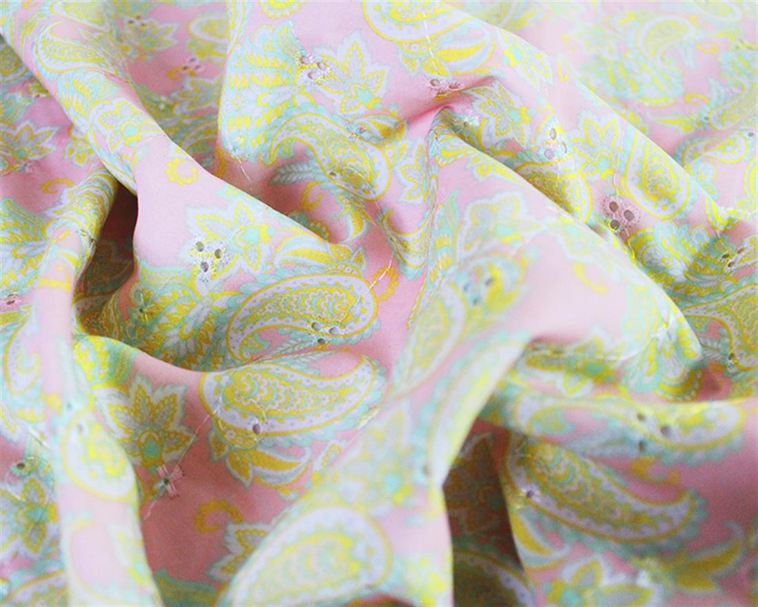 Sea Shell Mindy Florals Paisley Polycotton Anglaise A One of a Kind…
