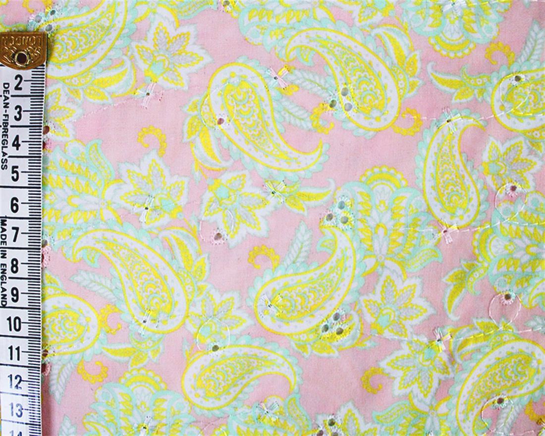 Sea Shell Mindy Florals Paisley Polycotton Anglaise A One of a Kind…