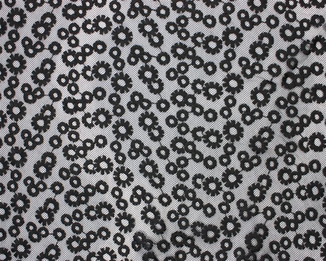 Embroidered Circle Mesh Anglaise A Lovely with Circles