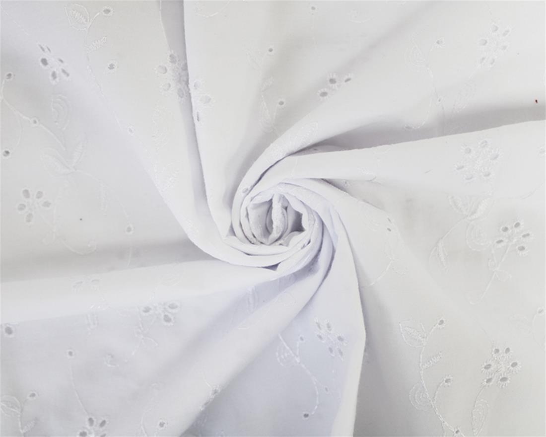 Flowers and Leaves Polycotton Anglaise Introducing