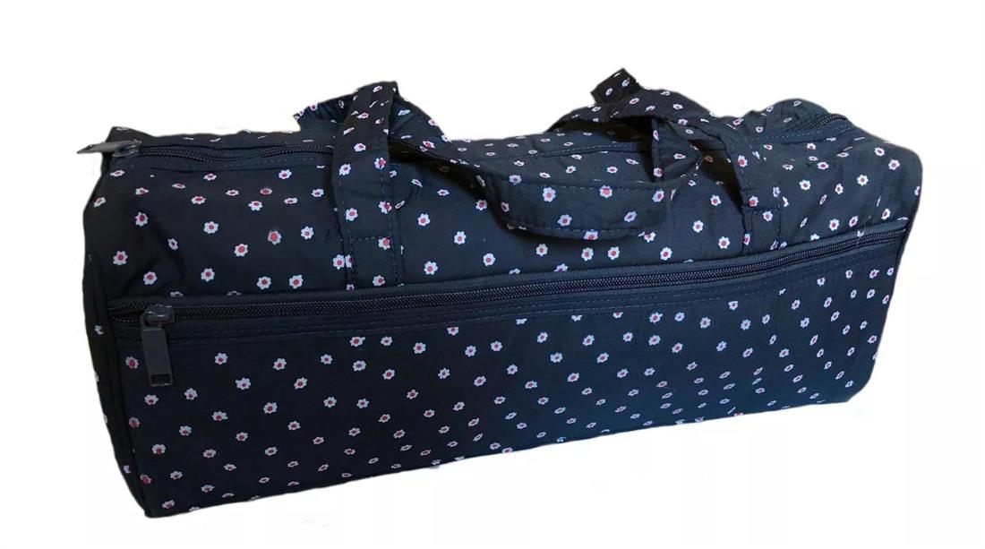 Small Navy Flower Holdall