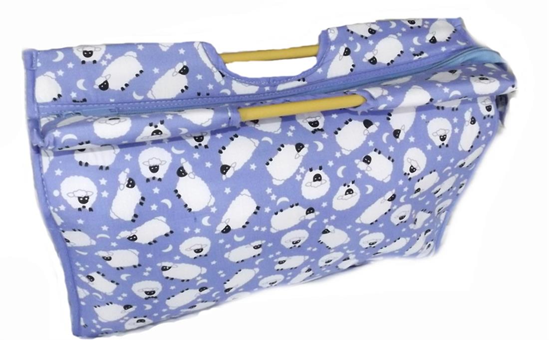 Woolcraft Plastic Handle Blue Sheep Craft Bag