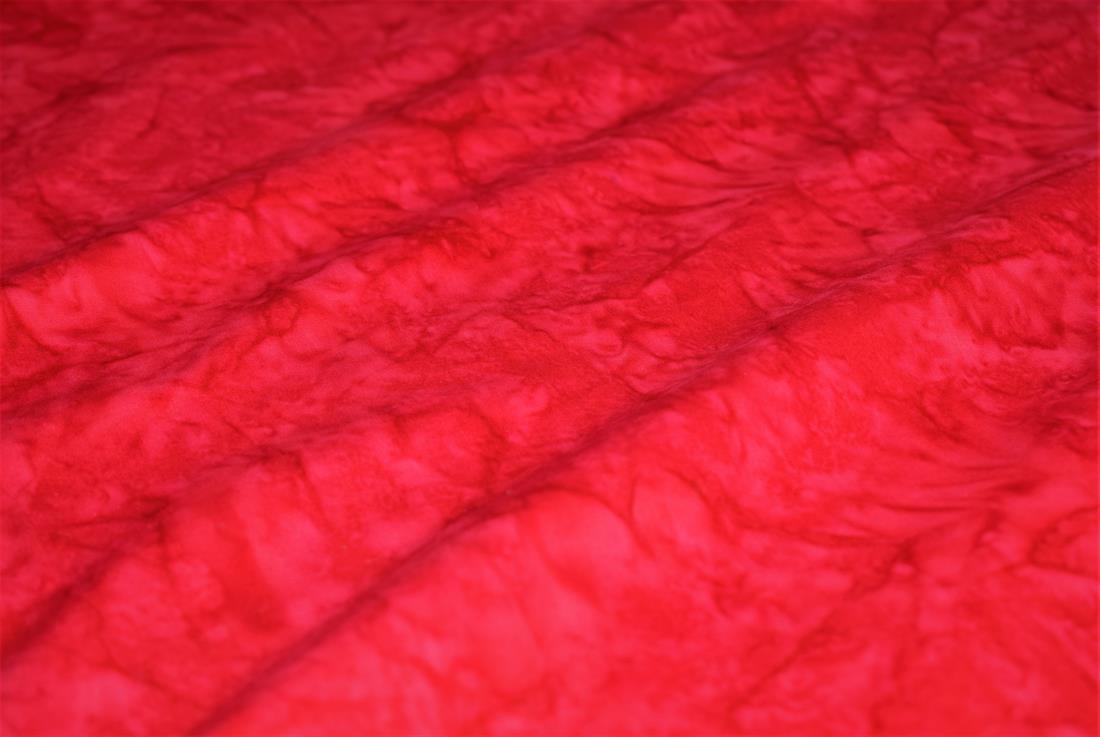 Red Hand Made Marble /Blender Printed Batiks