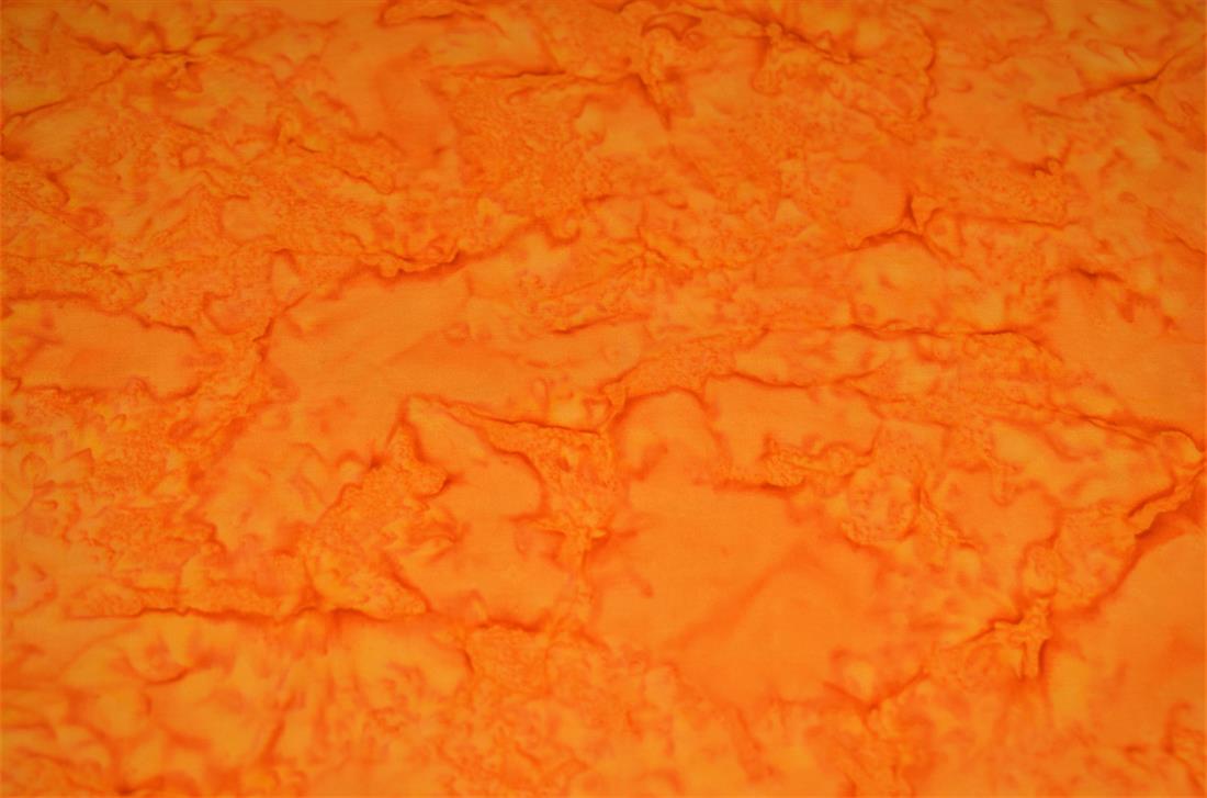 Orange Hand Made Marble /Blender Printed Batiks