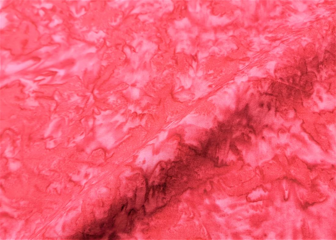 Maroon Printed Marbled Batik