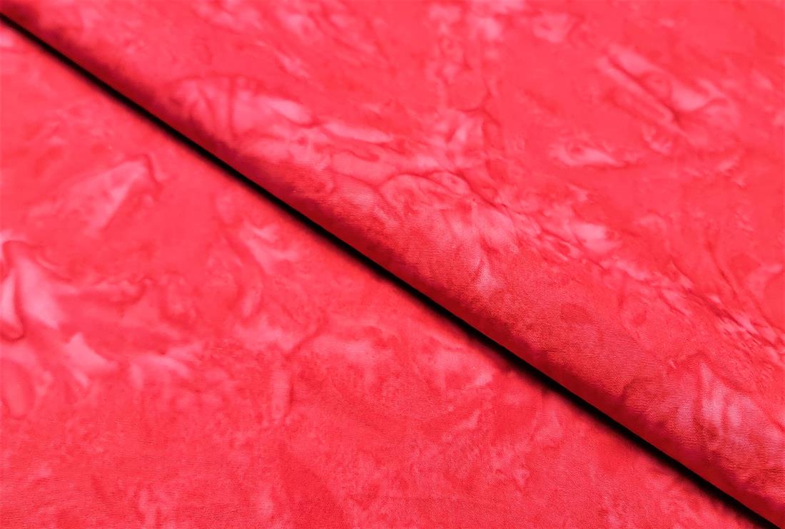 Dark Red Printed Marbled Batik