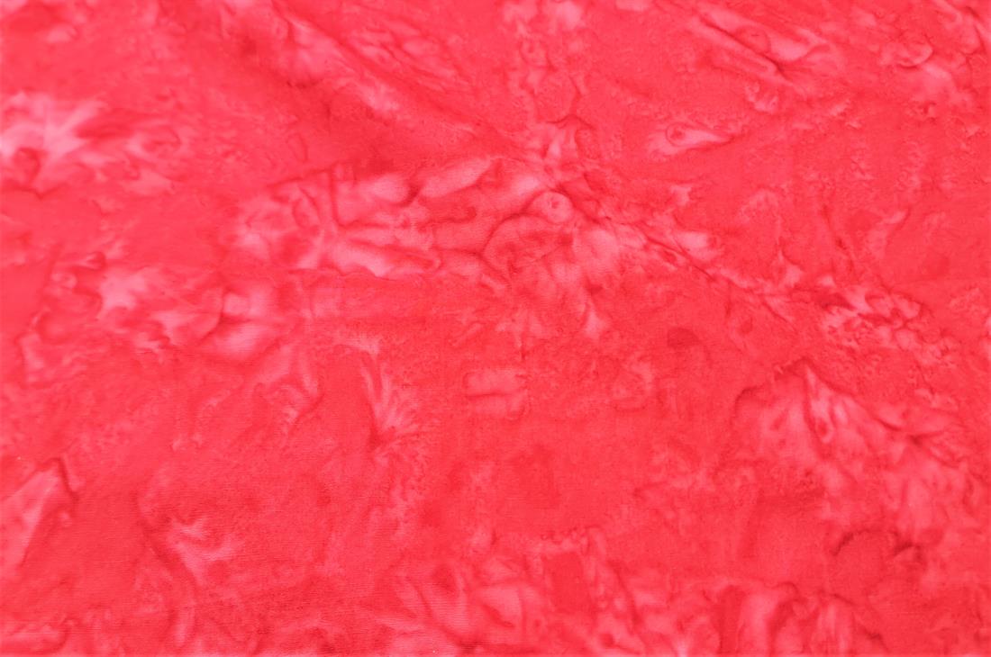 Dark Red Printed Marbled Batik