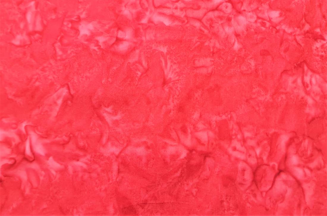 Dark Red Printed Marbled Batik