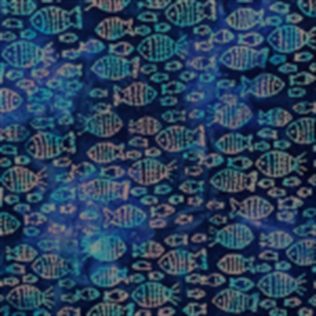 Navy Printed Batik