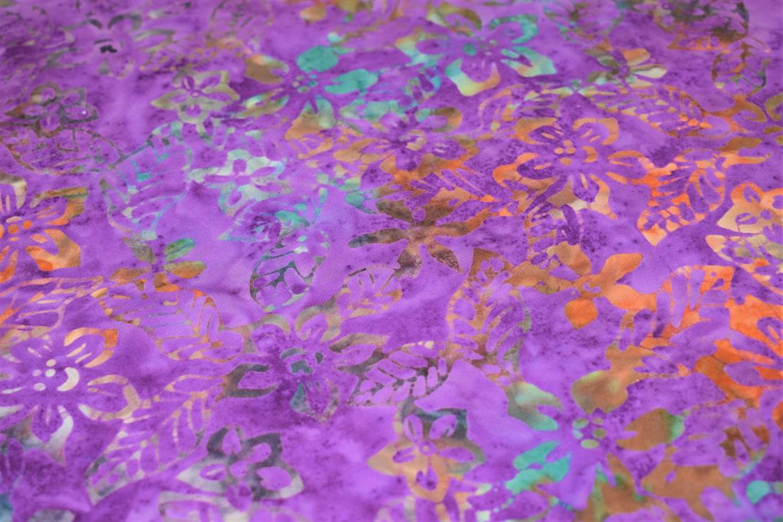 Printed 100% Bali Batik, Leaves